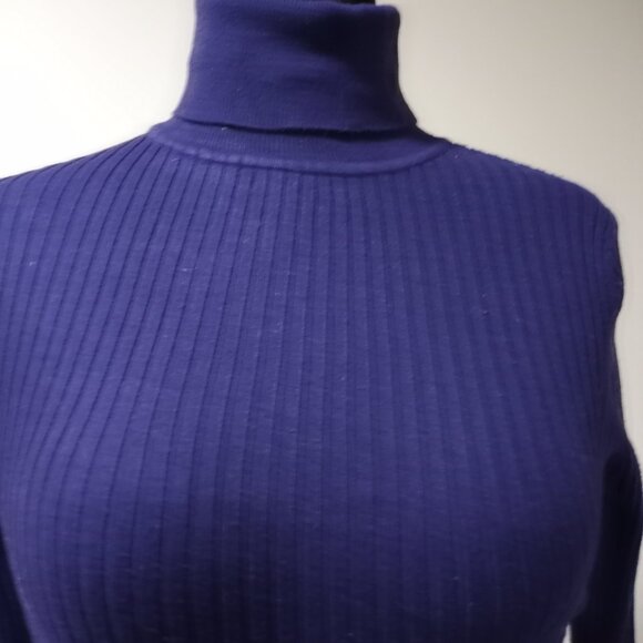 LANE BRYANT PURPLE POLO NECK LONG SLEEVE STRETCH WOMEN US 14|16 - Picture 5 of 9